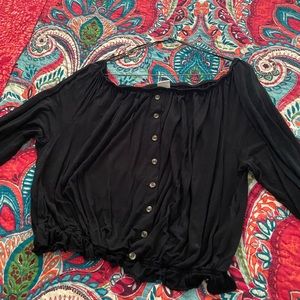 Long sleeve peasant blouse